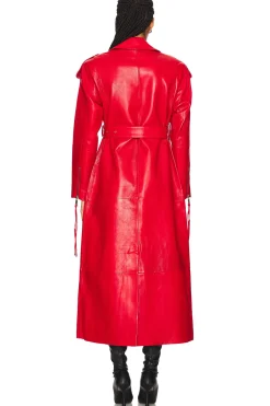 Knightley Leather Trench Coat