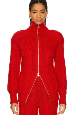 Knit Turtleneck Cardigan