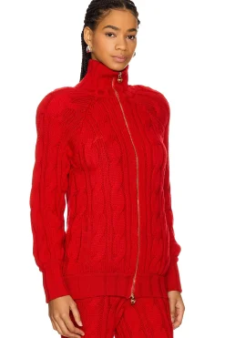 Knit Turtleneck Cardigan