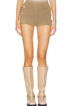 Knitted Buckle Shorts