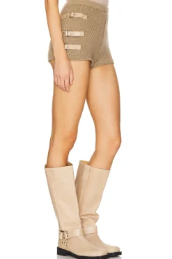 Knitted Buckle Shorts