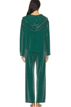 Kylie Lurex Hooded Set