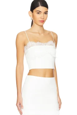 Lace Bra Detail Strapless Top