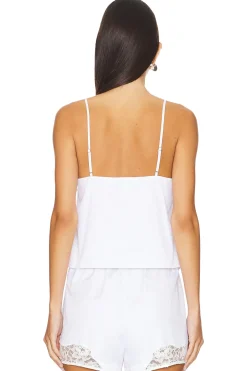 Lace Insert Poplin Cami