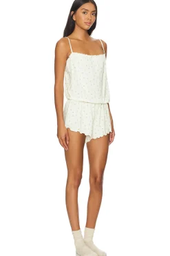 Lace Trim Romper