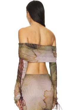 Lace Up Fold Over Top