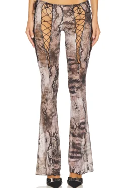 Lace Up Mesh Trousers
