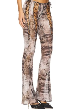 Lace Up Mesh Trousers