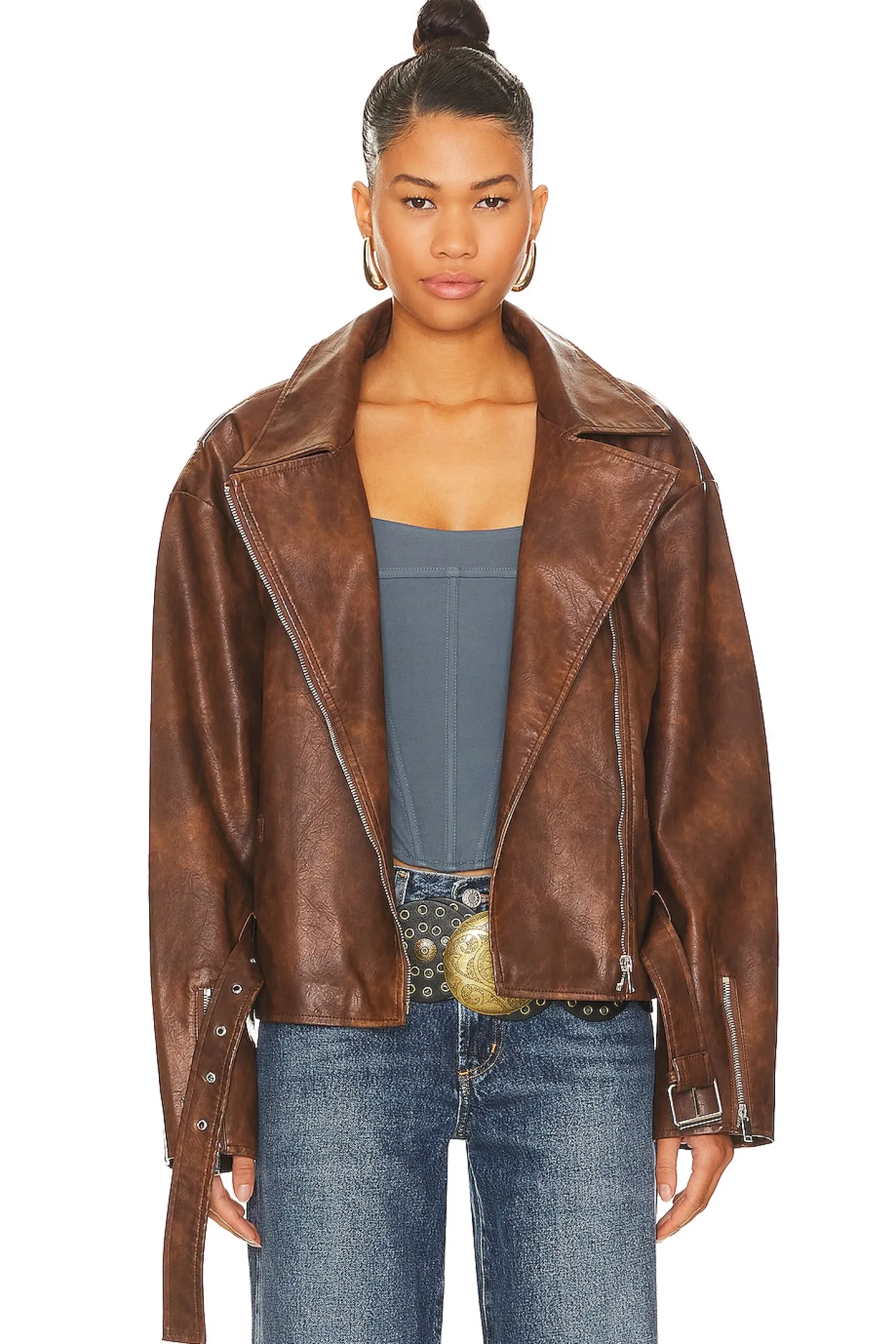 Lana Faux Leather Jacket