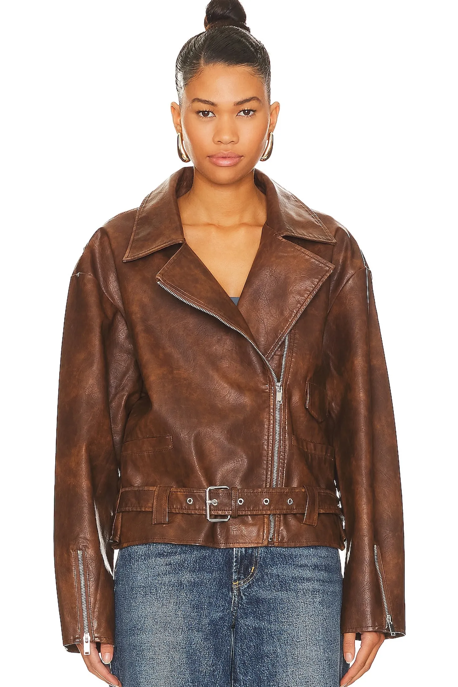Lana Faux Leather Jacket