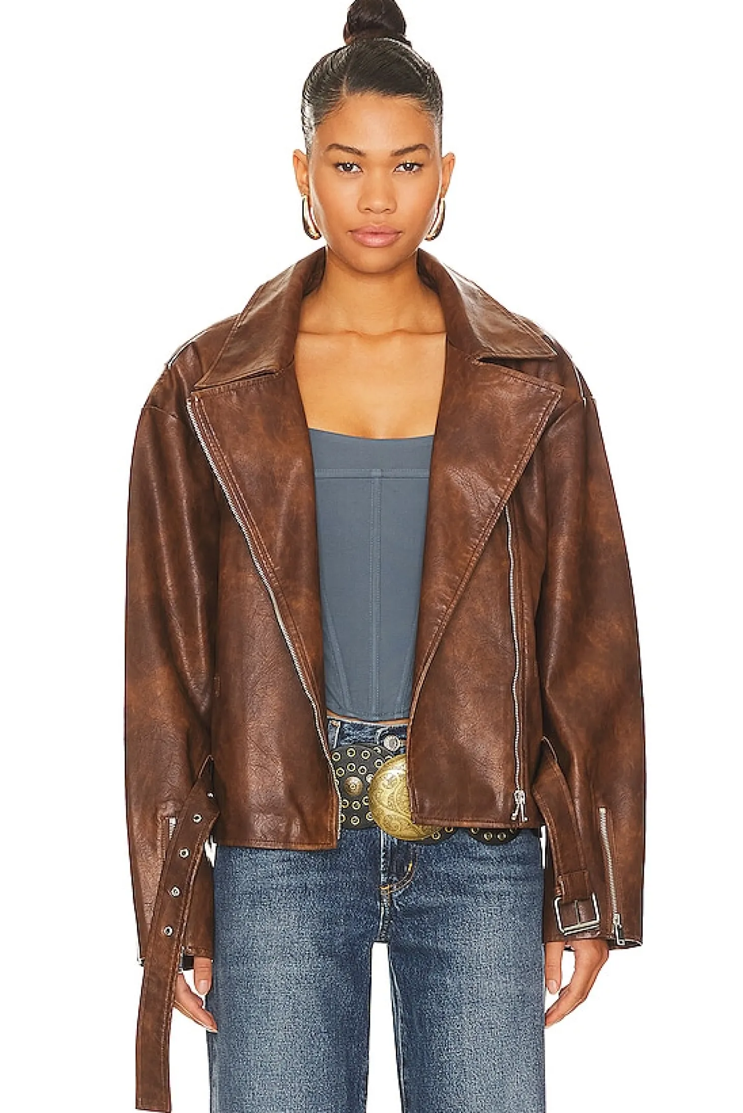 Lana Faux Leather Jacket