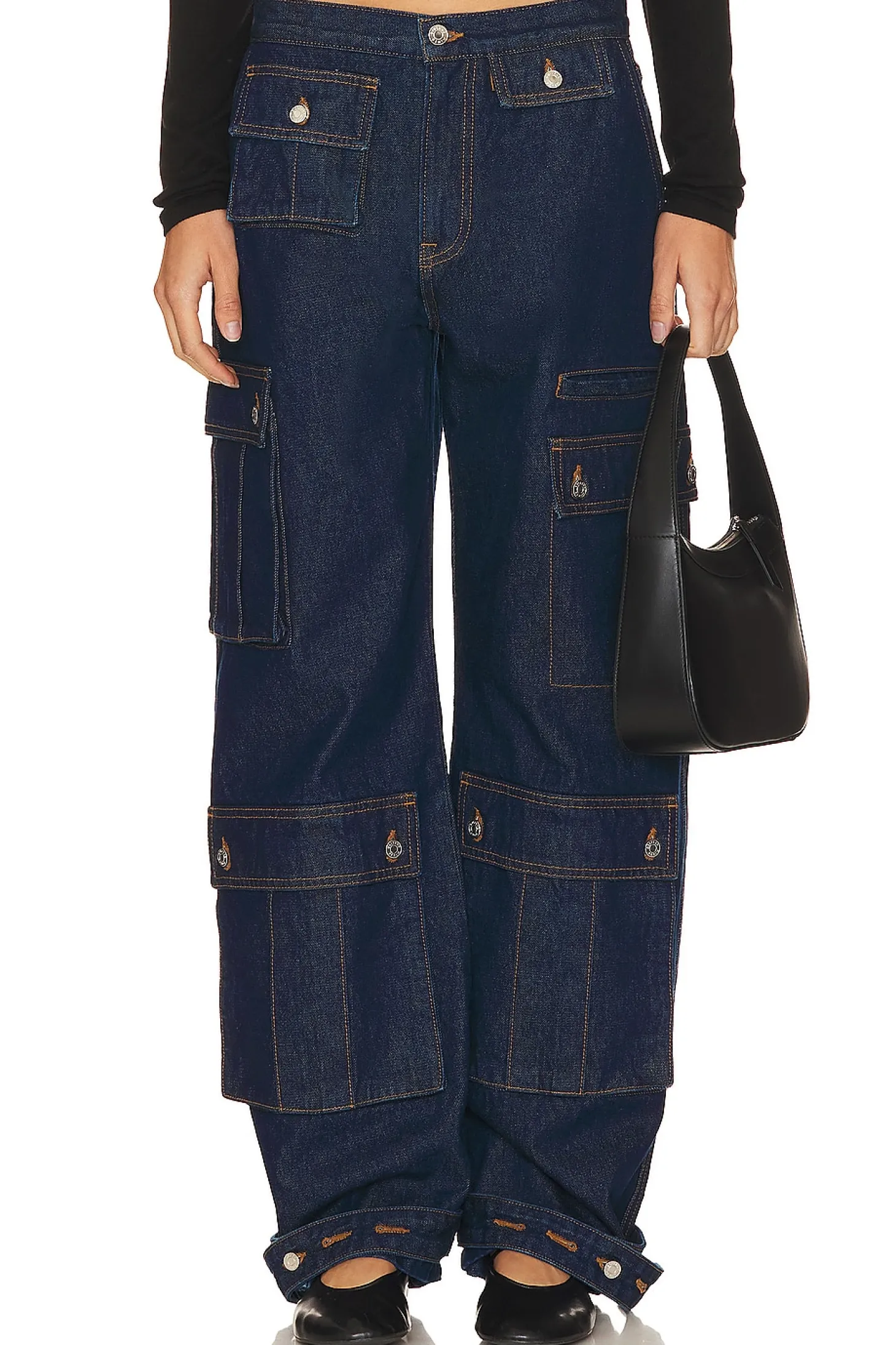 Lara Low Rise Wide Leg Cargo