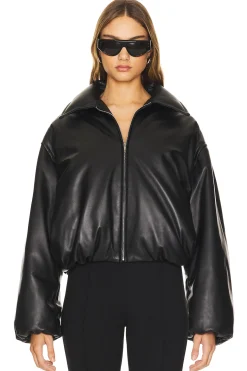 Leather Bomber Jacket