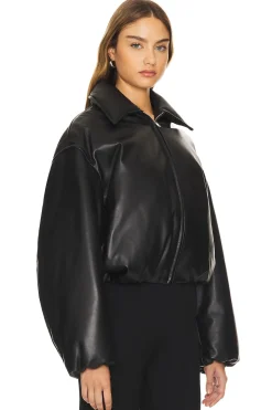 Leather Bomber Jacket