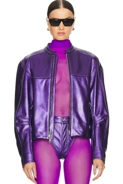 Leather Bomber Jacket