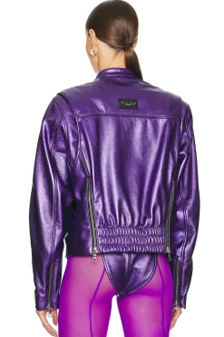 Leather Bomber Jacket