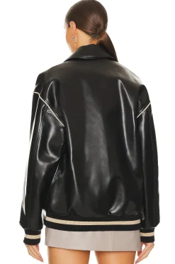 Leather Bomber Jacket