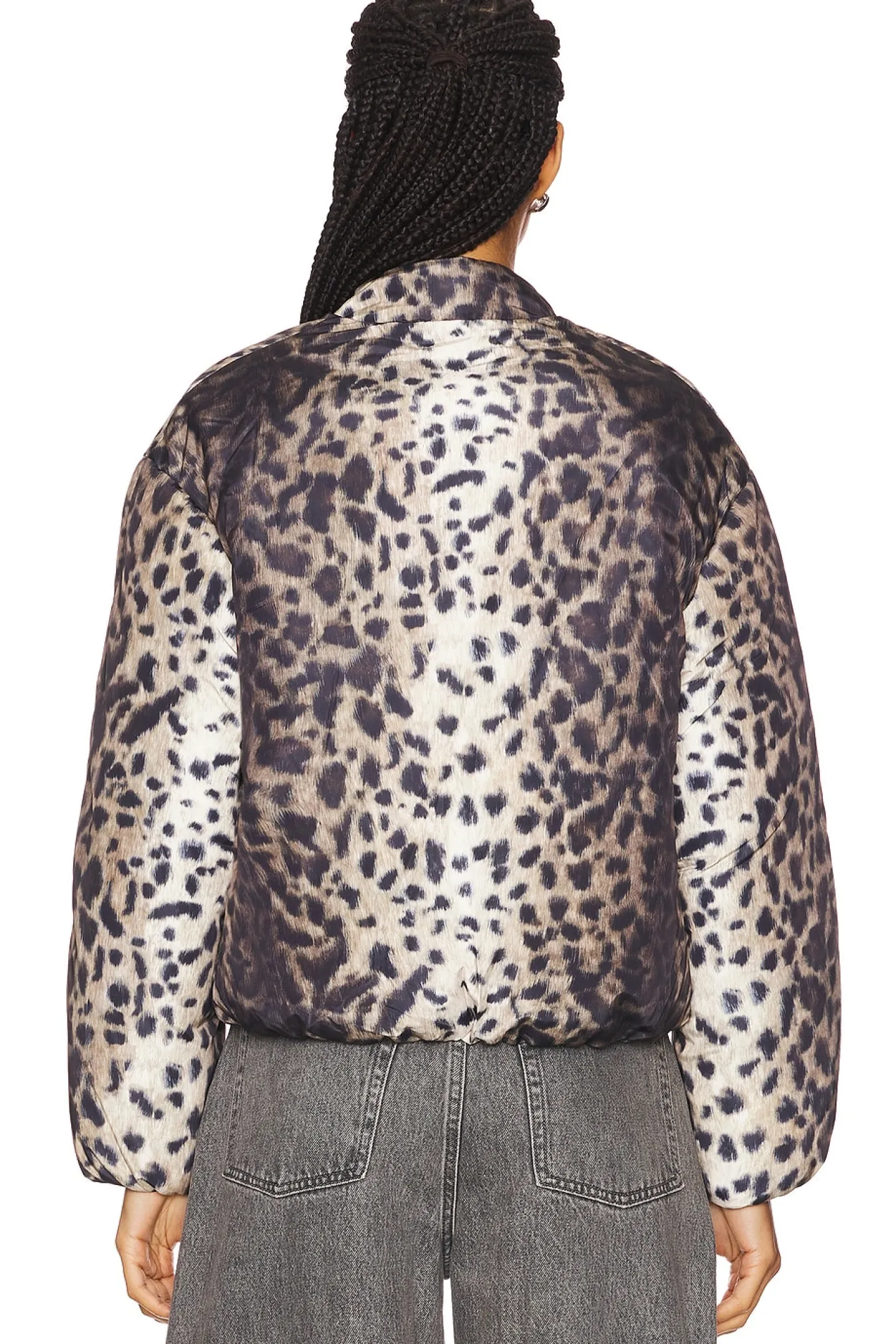 Leni Leopard Padded Bomber