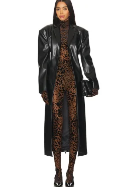 Leopard Burnout Mesh Stocking