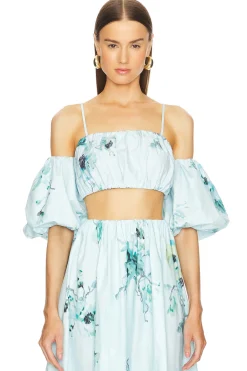 Lightburst Puff Sleeve Top