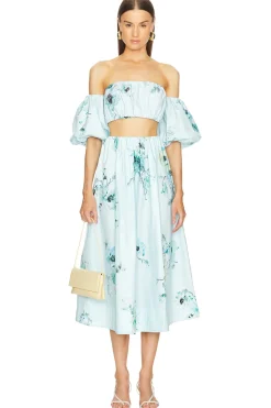 Lightburst Puff Sleeve Top