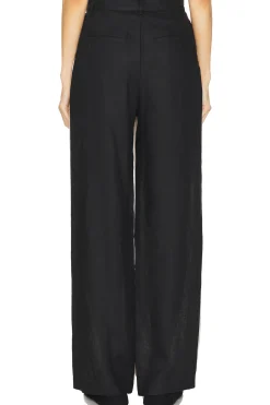 Linen Colorblock Trouser