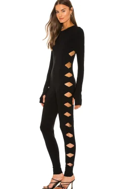 Long Sleeve Crew Neck Alligator Catsuit