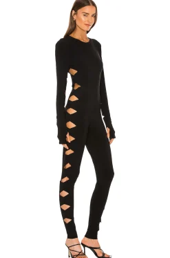 Long Sleeve Crew Neck Alligator Catsuit
