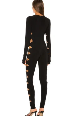 Long Sleeve Crew Neck Alligator Catsuit