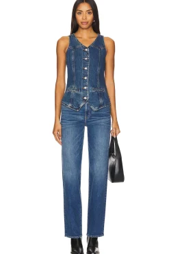 Longline Denim Vest