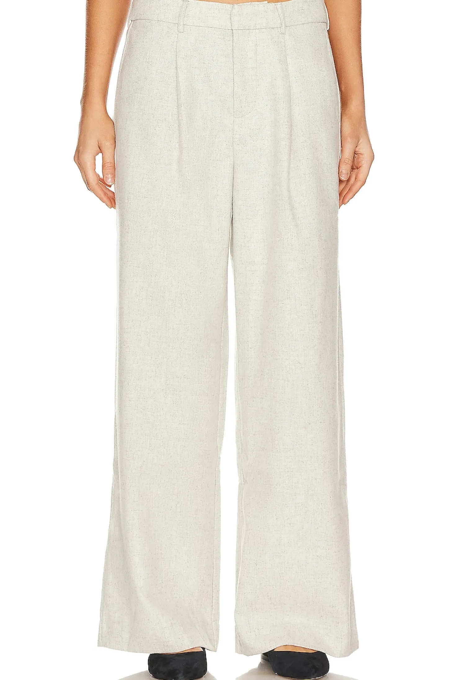 Low Rise Wool Trousers