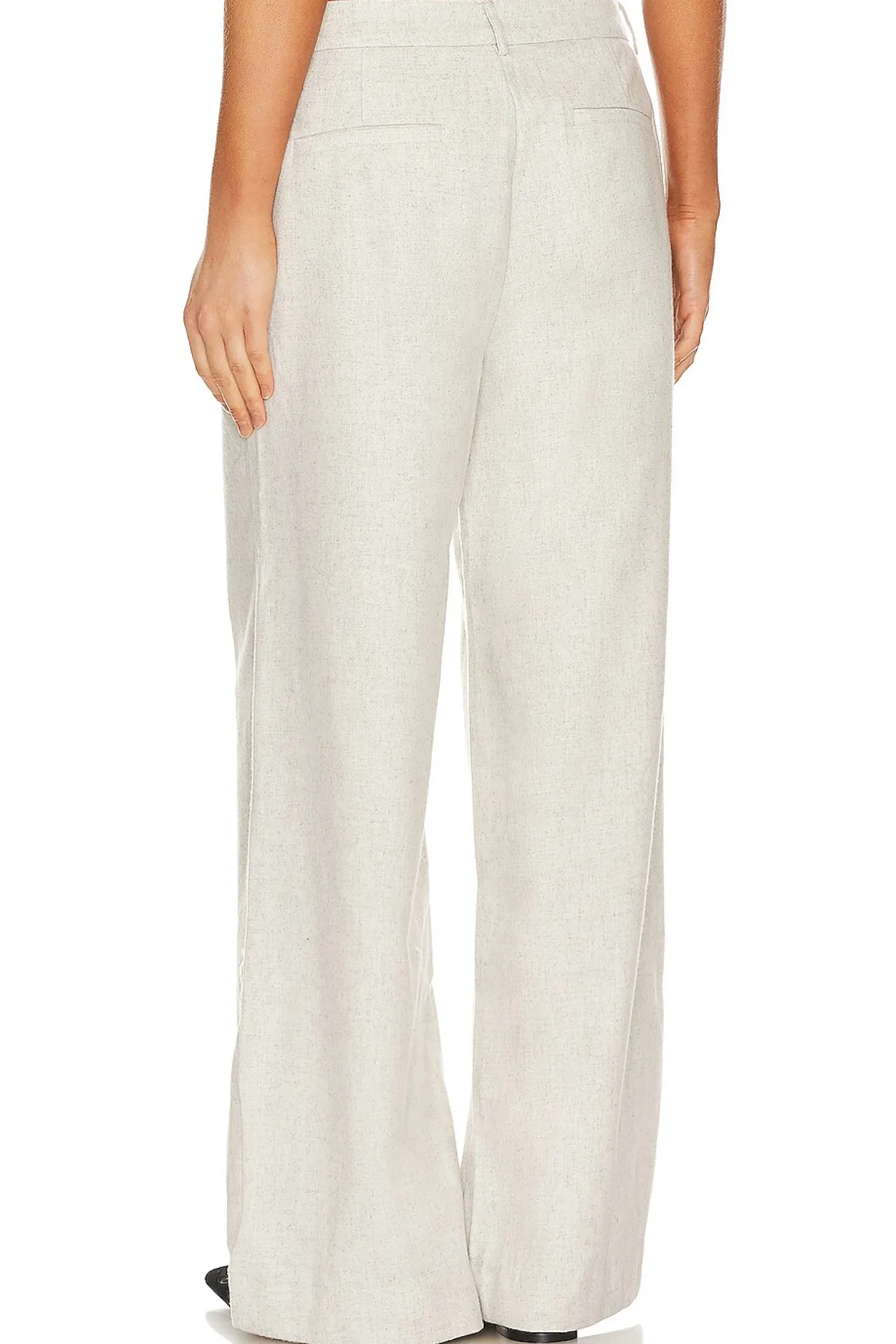 Low Rise Wool Trousers