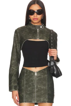 Lupita Faux Leather Jacket