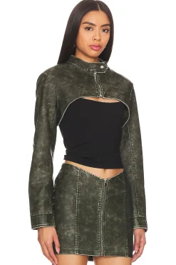 Lupita Faux Leather Jacket