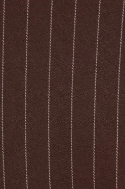 Lurex Pinstripe Single Breasted Oversize Blazer