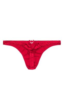 Luxe Crotchless Thong