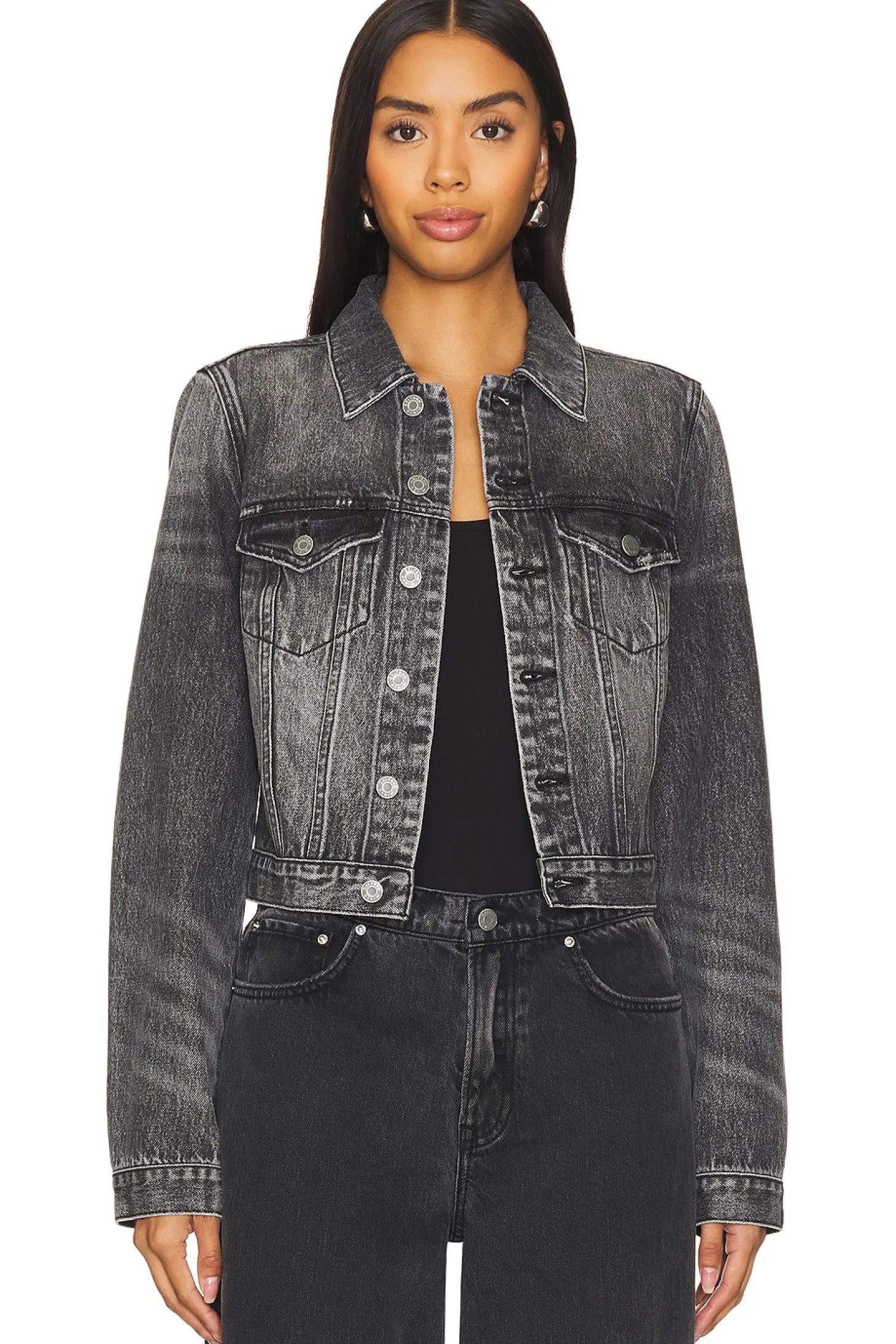 Maeve Fitted Denim Jacket