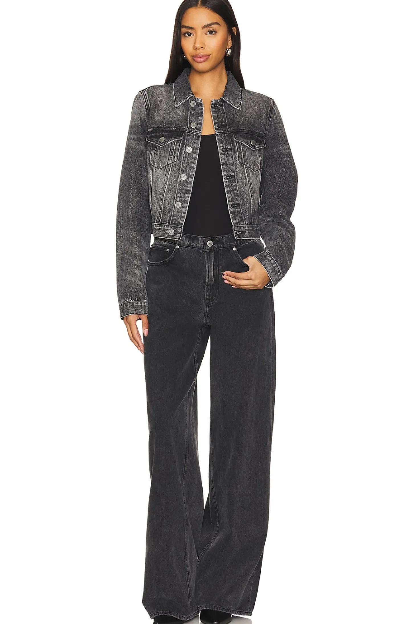 Maeve Fitted Denim Jacket