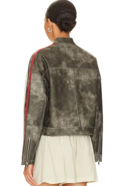 Mandi Faux Leather Moto Jacket