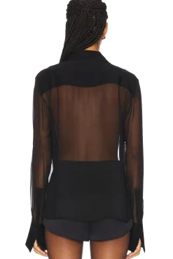 Meghan Panelled Silk Blouse