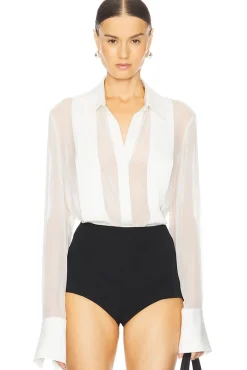 Meghan Panelled Silk Blouse