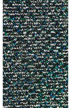 Metallic Tie Knit Slim Pants