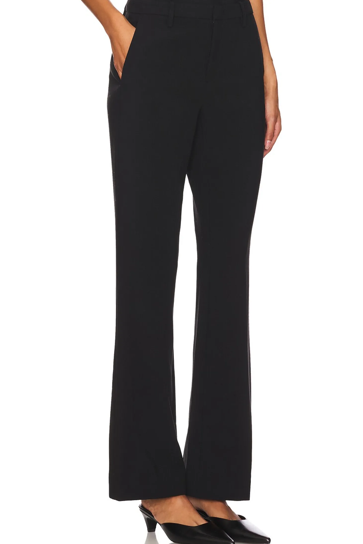 Mid Rise Tailored Flare Pant