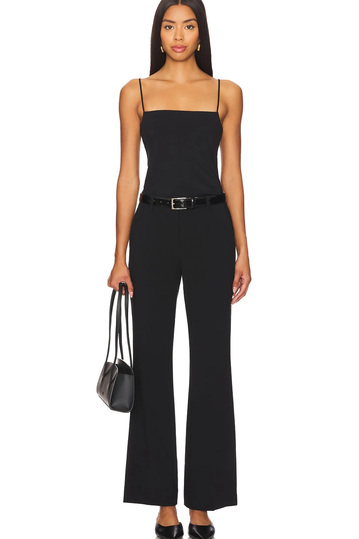 Mid Rise Tailored Flare Pant