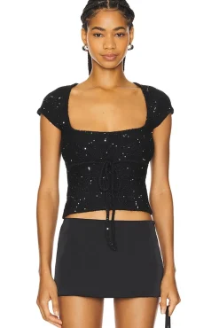 Miki Sequin Knit Top