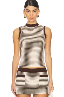 Mila Cloud Knit Sleeveless Sweater Top