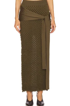 Mini Spike Wrap Skirt