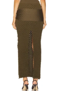 Mini Spike Wrap Skirt