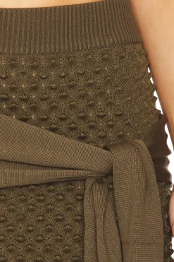 Mini Spike Wrap Skirt