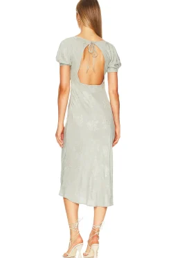 Natalie Embroidered Midi Dress